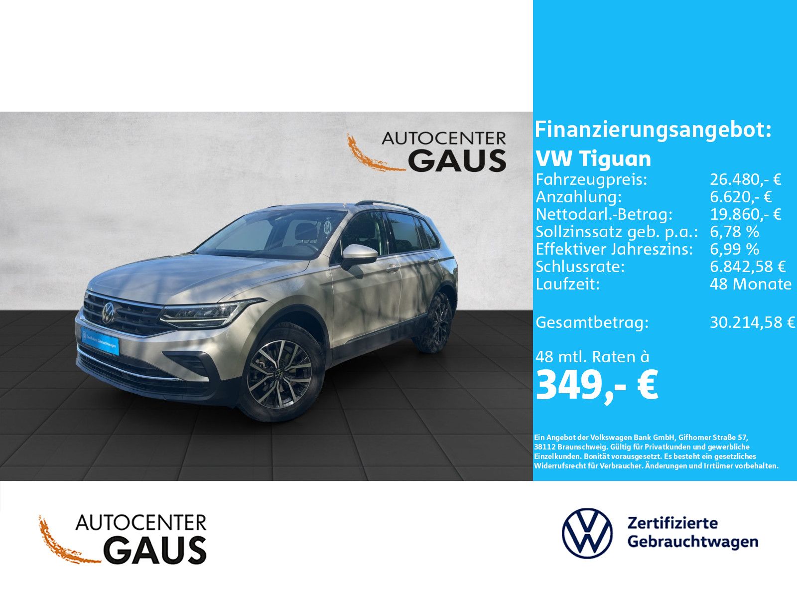 Tiguan Life 1.5 TSI AHK*Navi*ACC*Kamera