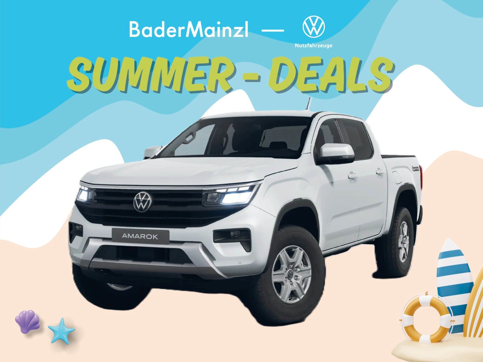 Volkswagen Amarok Life "Summer-Deals" AKTION BaderMainzl!