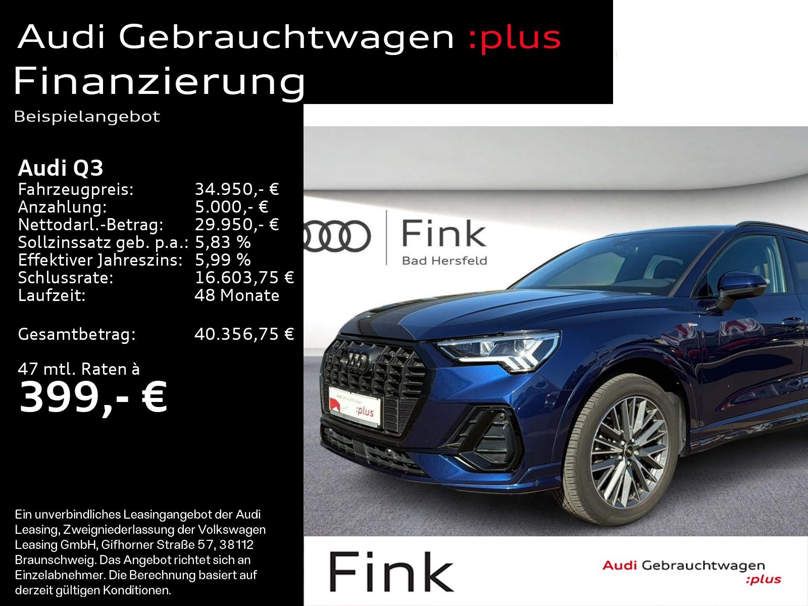 Audi Q3 SUV S line 40 TFSI quattro LED Navi