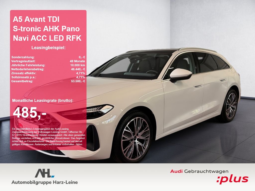 A5 Avant TDI S-tronic AHK Pano Navi ACC LED RFK