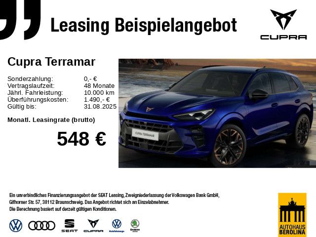 Vorschaubild: CUPRA Terramar 1.5 e-Hybrid VZ DSG *MATRIX*SENNHEISER* (Fahrzeug-Nr. 183226)