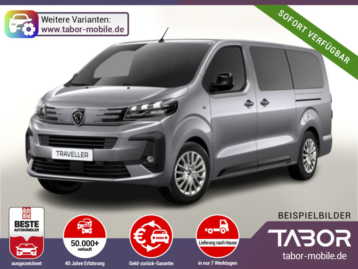 Peugeot Traveller L3 Active 9S AHK SHZ 2xKlima Nav Kam