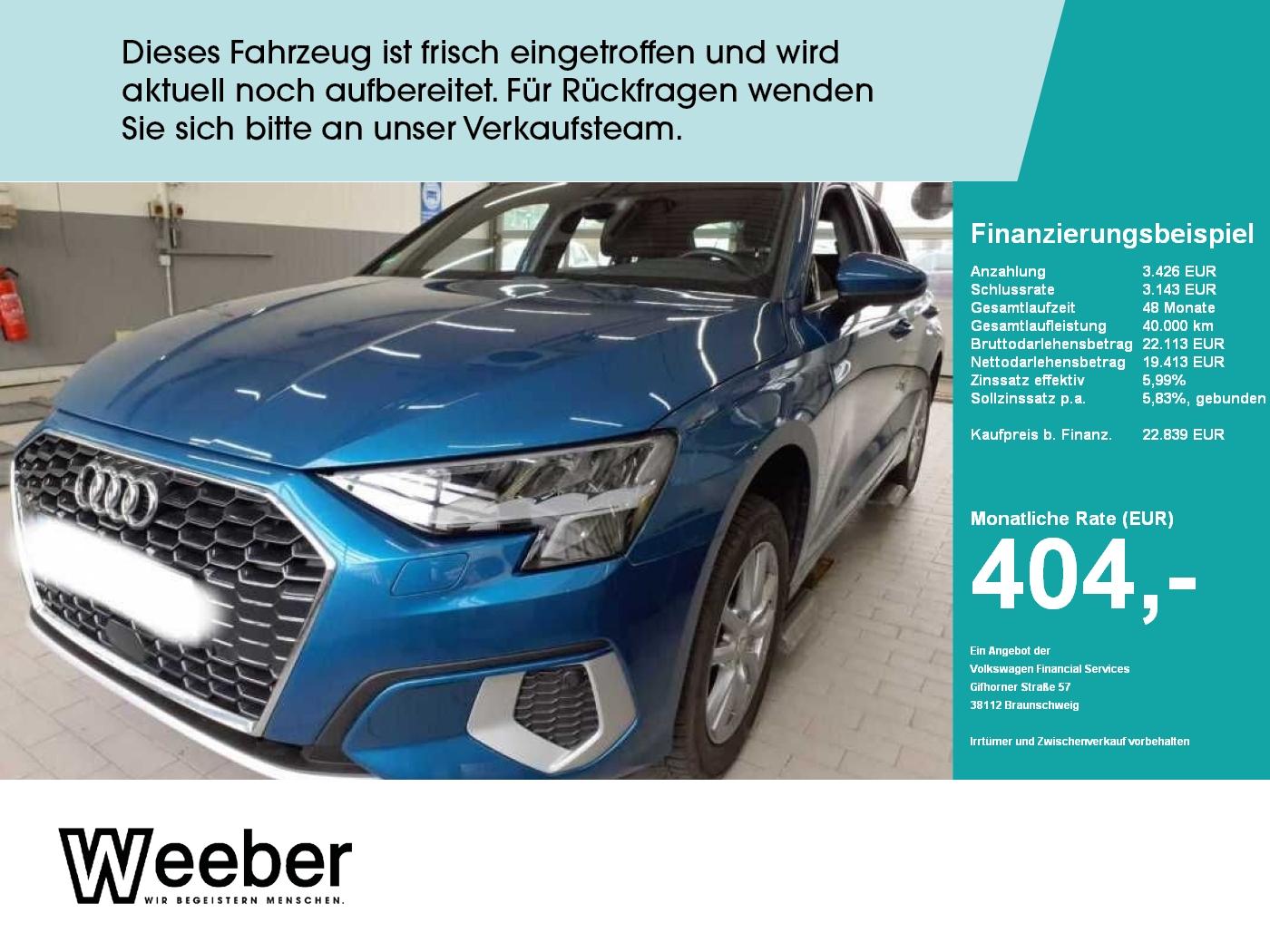Audi A3 Sportback advanced *AHK*PDC*PANO*SHZ*APP CONN