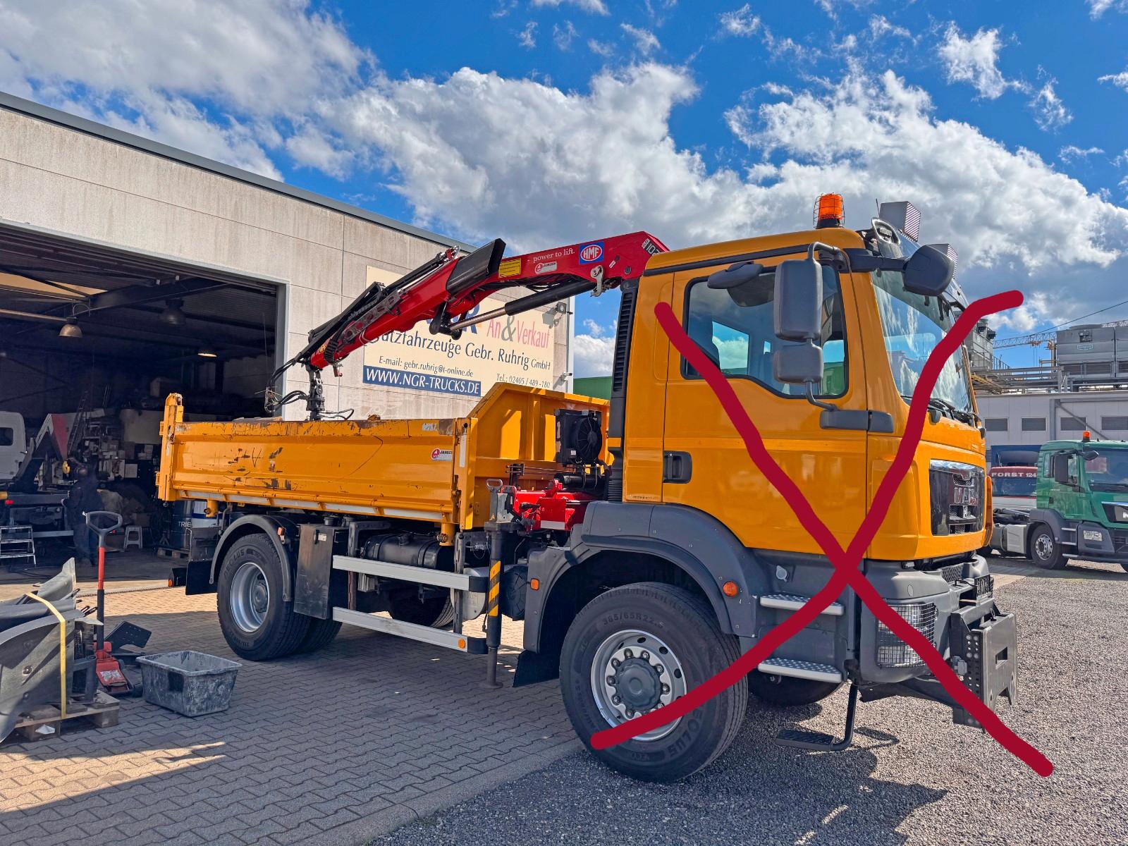 Andere HMF 1020K1 & Hyva 3 Seitenkipper