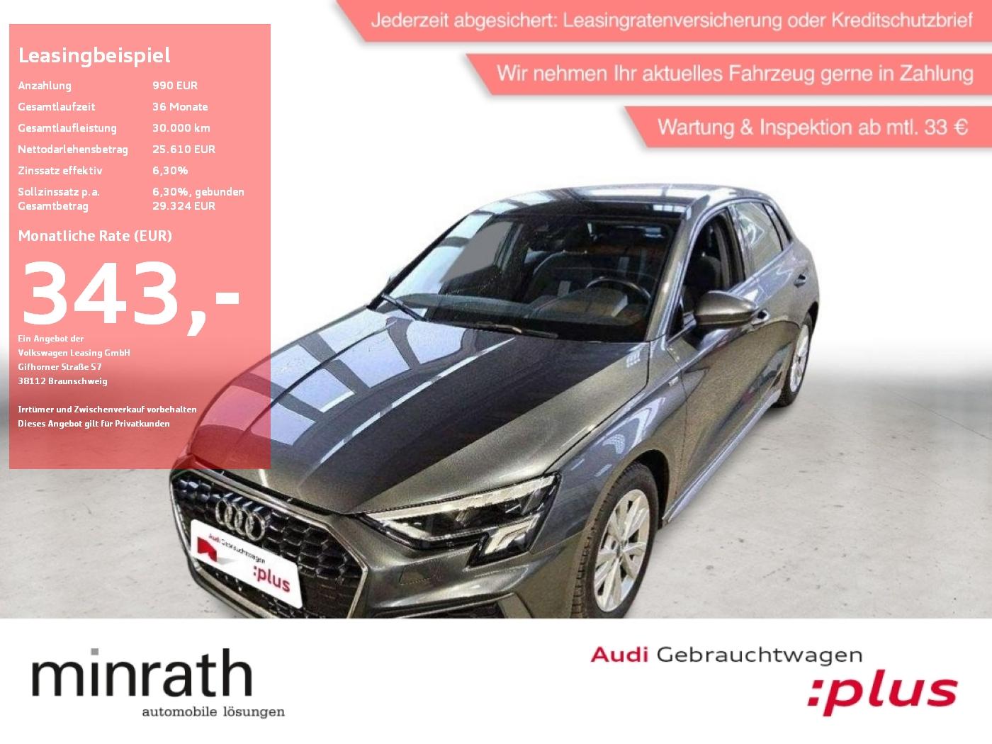 Audi A3 Sportback 35 TFSI S-Line APP+DAB+PANO+VIRT