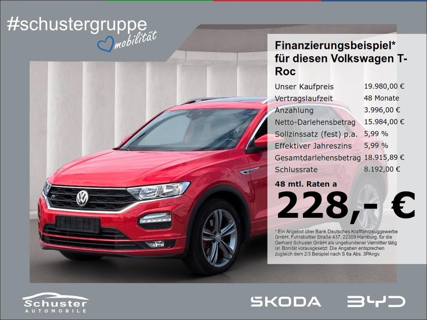 Volkswagen T-Roc R-LINE 4Mot 2.0TSI*DSG Panodach el.Heckkl