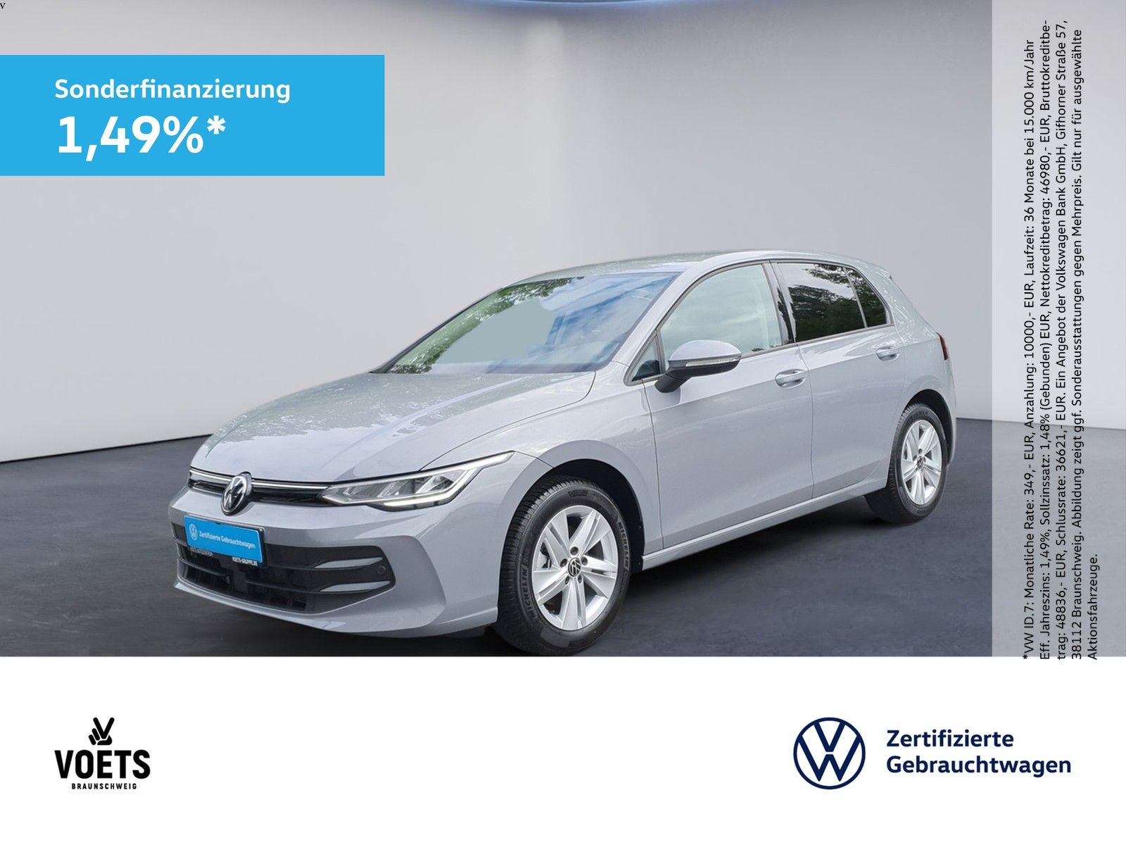 Volkswagen Golf VIII Life 1.5 eTSI DSG LED+AreaView+ACC