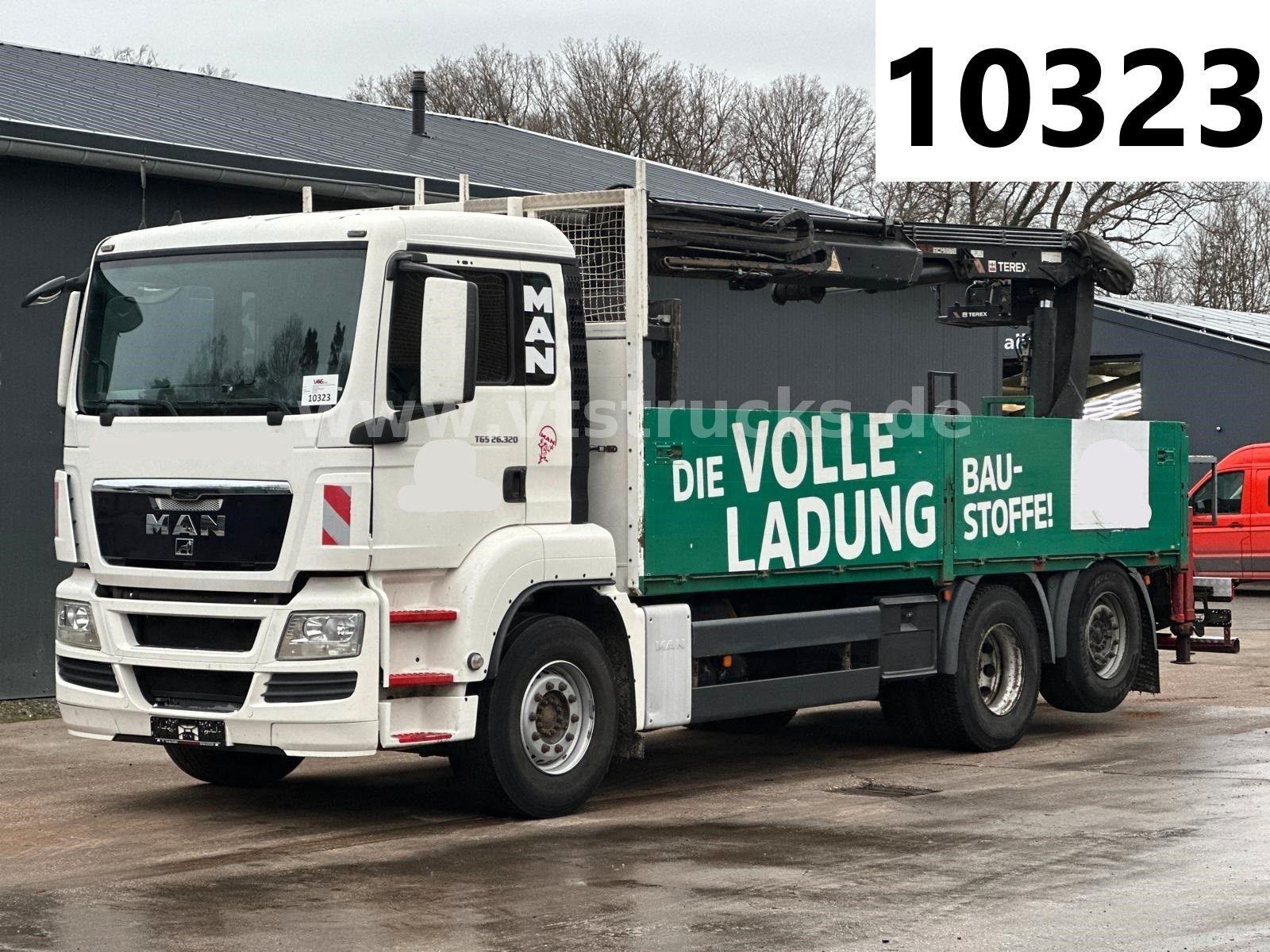 MAN TGS 26.320 6x2 Euro4 Pritsche + Terex Ladekran