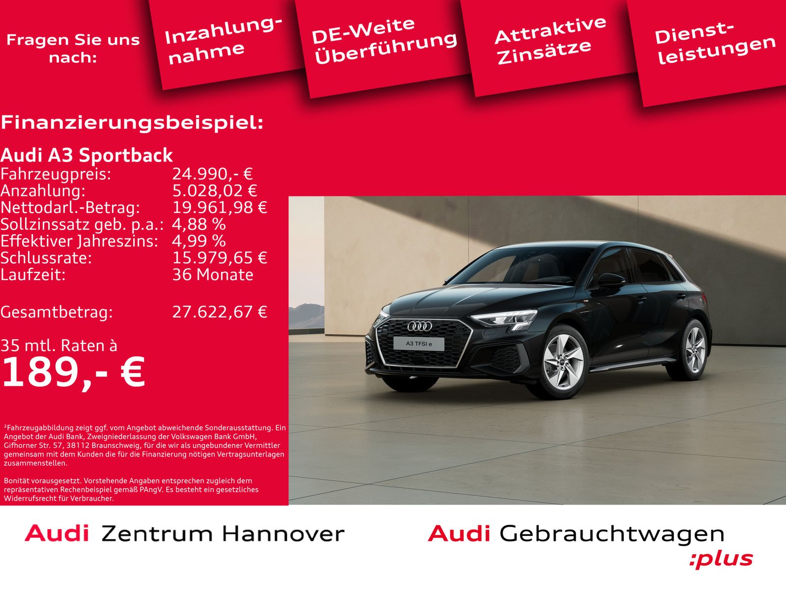 Audi A3 Sportback 40 TFSIe S line Navi virtual LED DA