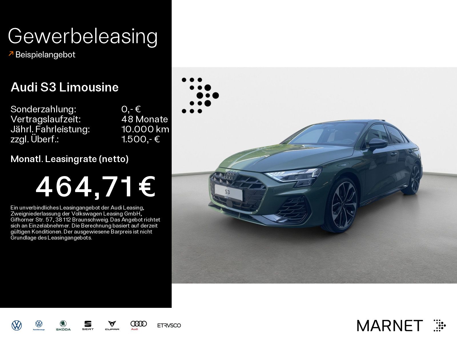 Audi S3 Limousine TFSI 245 kW S tronic