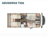 Carado T338 Autm.,  TV mit SAT-Anlage , Solar, Markiese - Carado T338