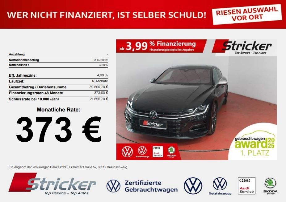Volkswagen Arteon Shooting Brake R 2.0TSI 373,-ohne Anzahlu