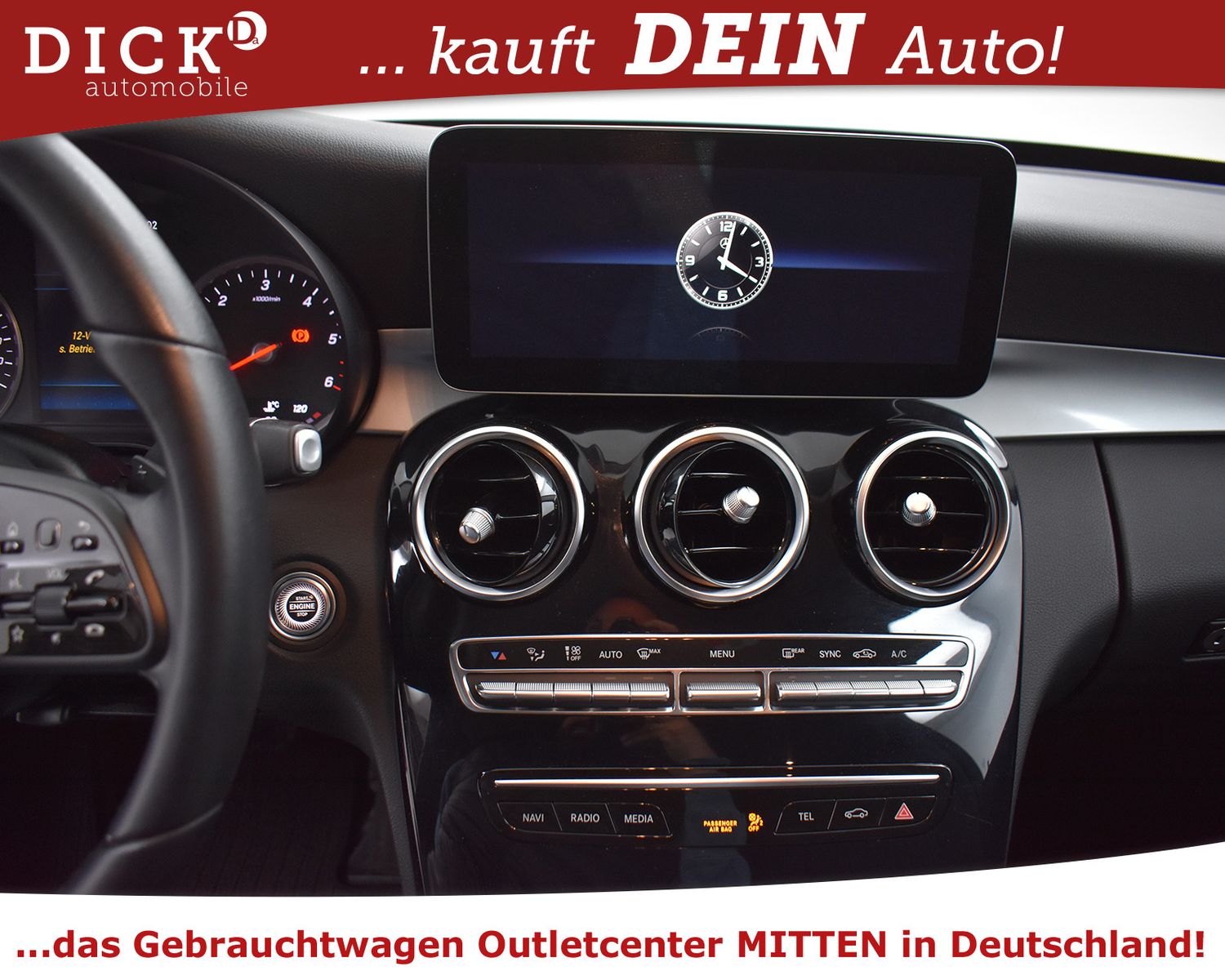 MERCEDES-BENZ C 200d T 9G >NAVI+LED+SHZ+PAKASS+APPLE+TEMP+17" - Image 16