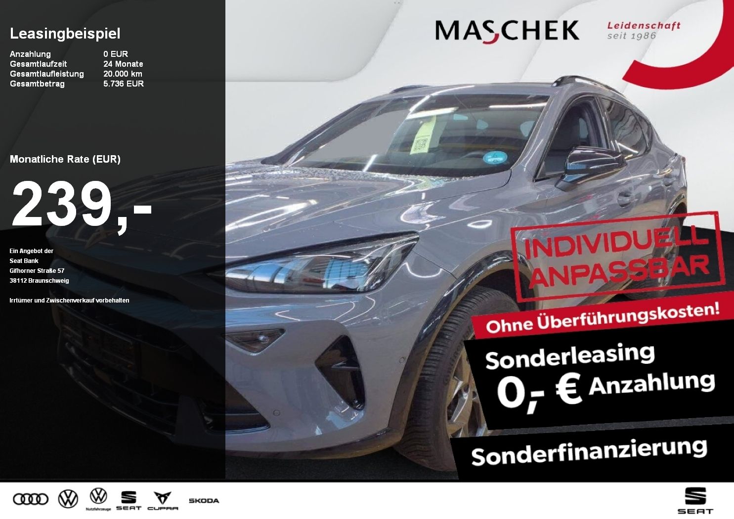 Cupra Formentor Sonderleasing 1.5 eTSI Navi 360°View S