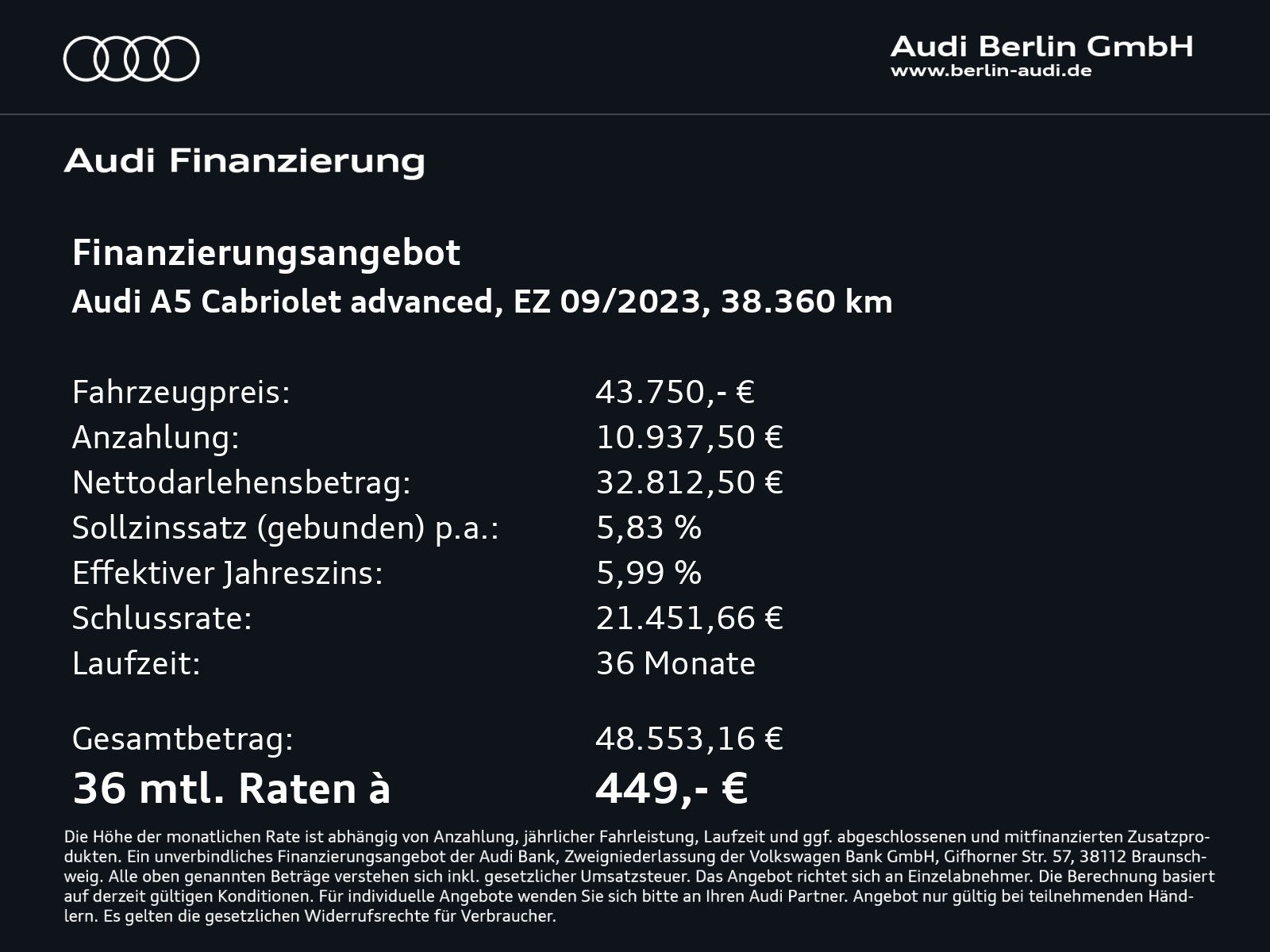 Audi A5 Cabriolet Advanced 45 TFSI qu.S tr. MATRIX 36 foto 4