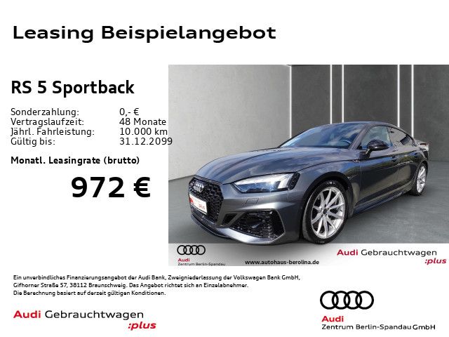 Audi RS 5 Sportback tiptr. *NAV+*B&O*ACC*R-CAM*