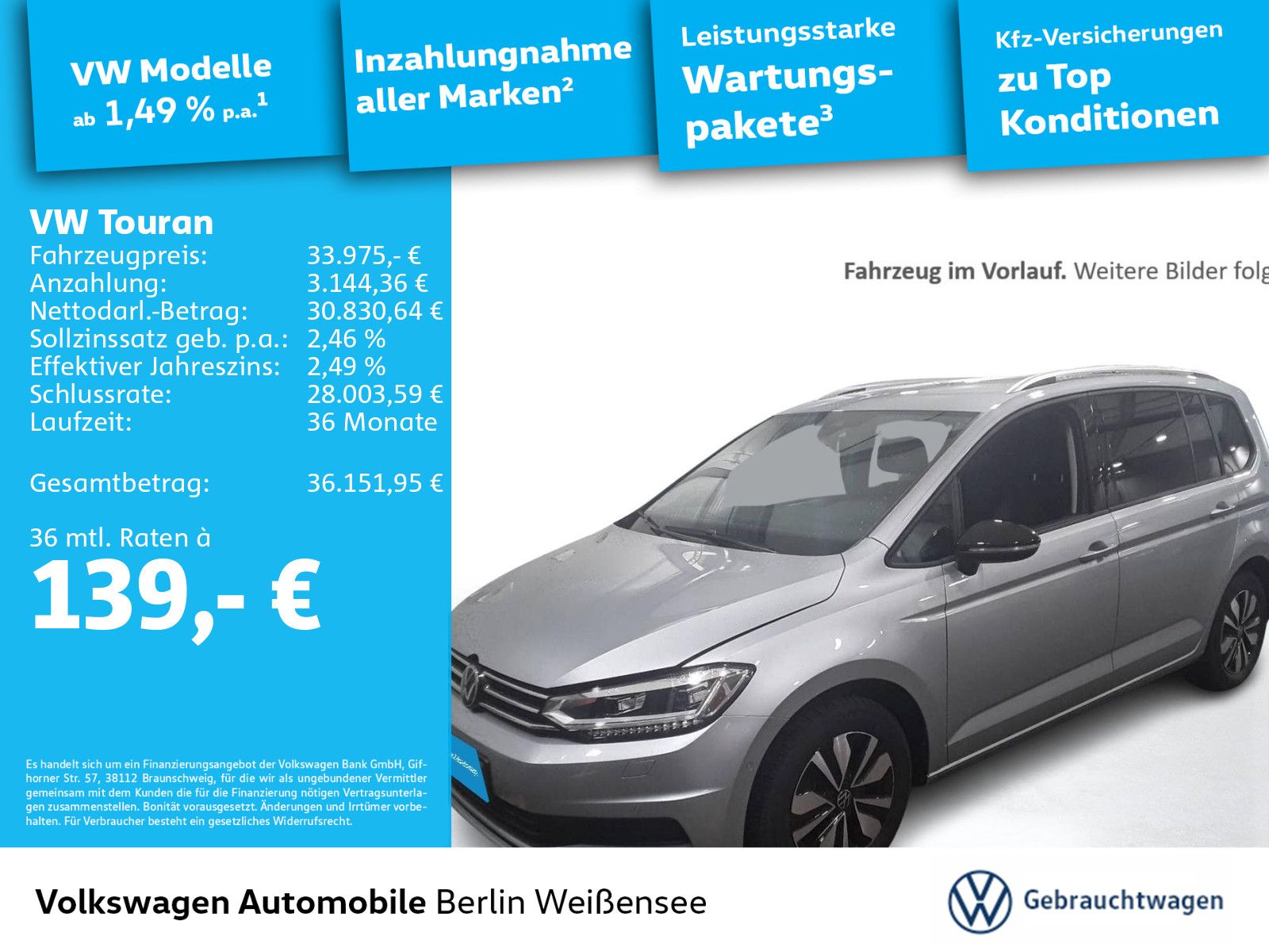 Volkswagen Touran 2.0 TDI Comfortline DSG LED AHK 7-SITZ AP foto 2