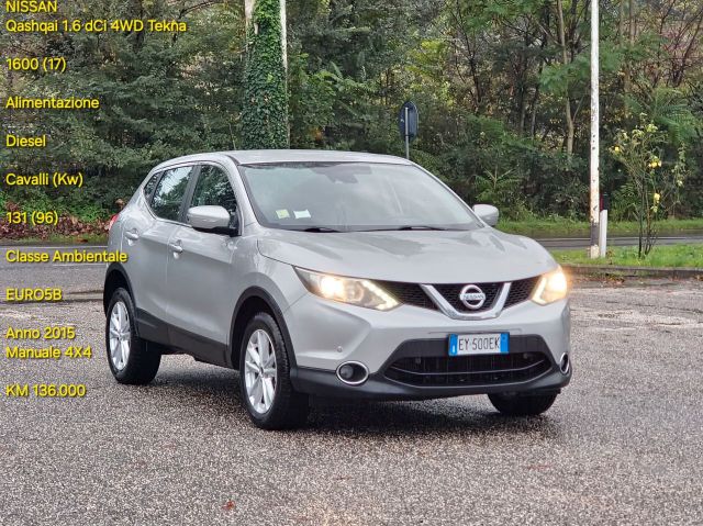 Nissan Qashqai 1.6 dCi 4WD Tekna 2015-E5B 4X4 Ma