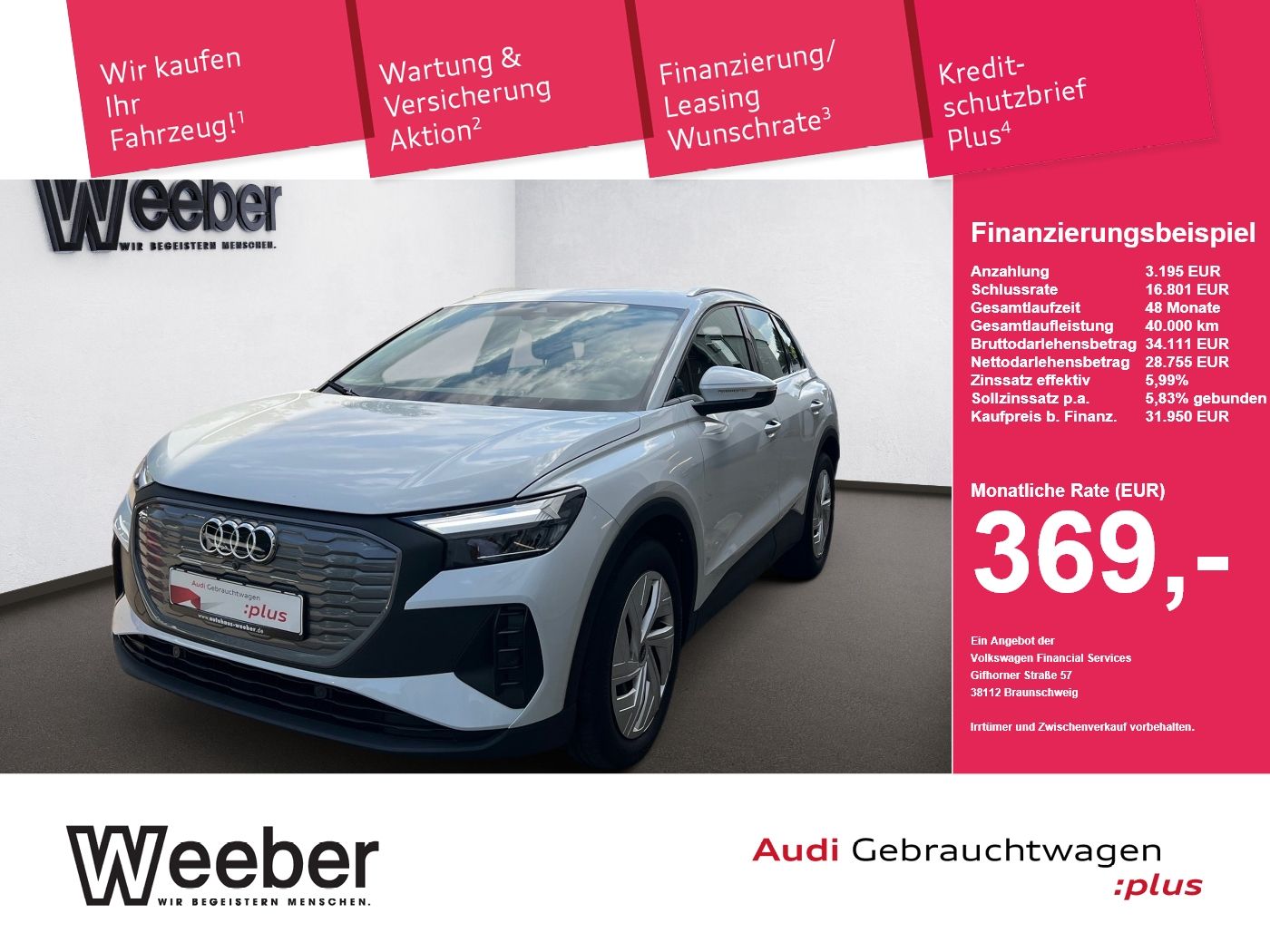 Audi Q4 e-tron *SHZ*NAVI*KAMERA*LED*GRA* Navi LED