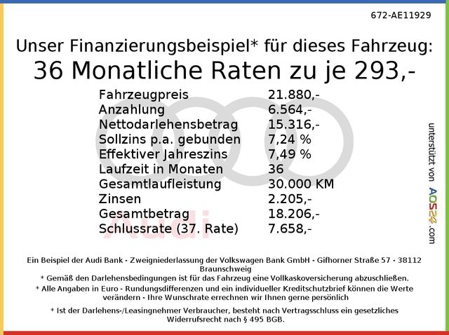 Audi A1 Sportback Advanced 25 TFSI advanNAVI+SITZHZG