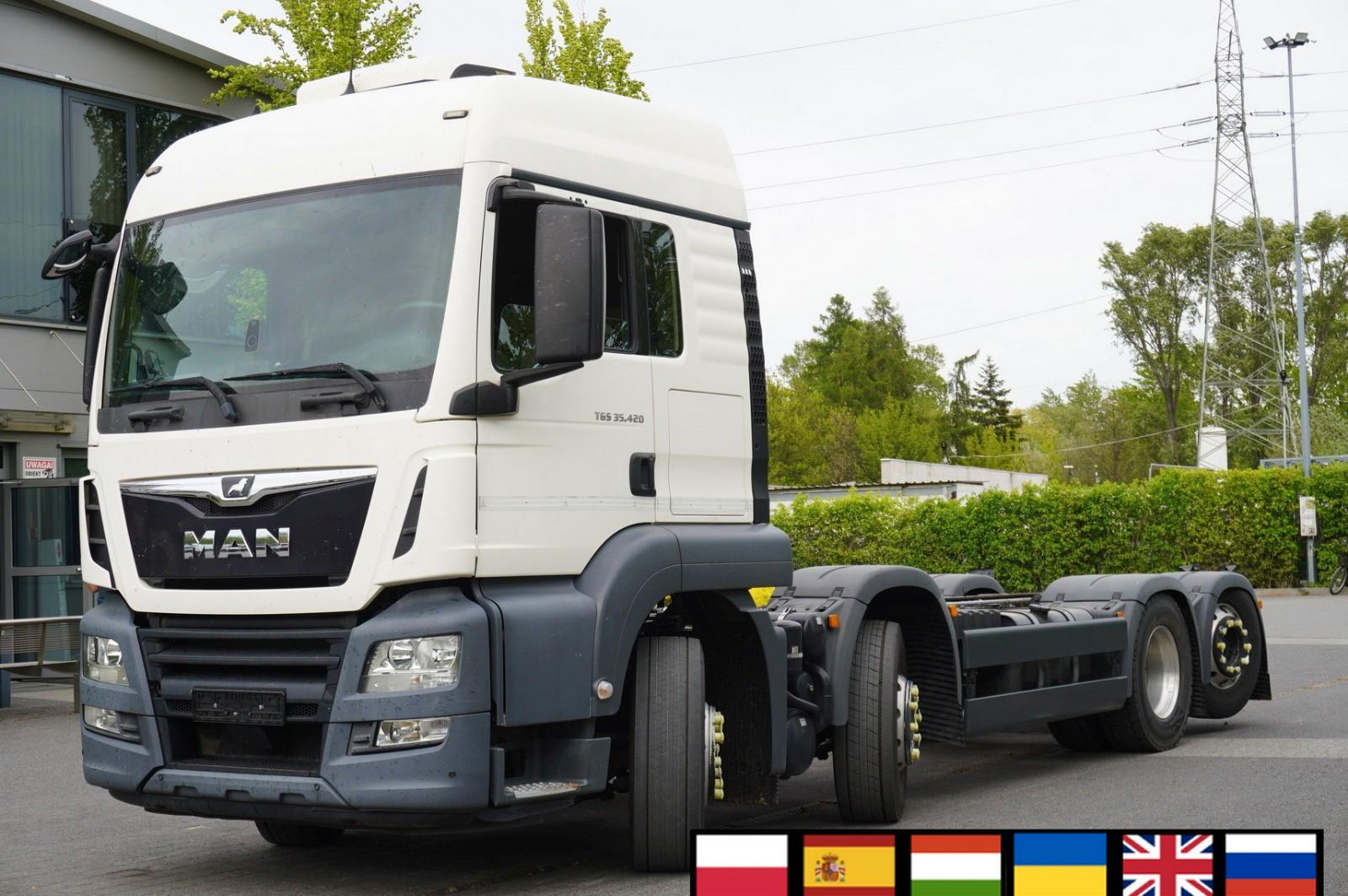 MAN TGS 35.420 8×2 / Chassis 6.4 m / 3 steered axles