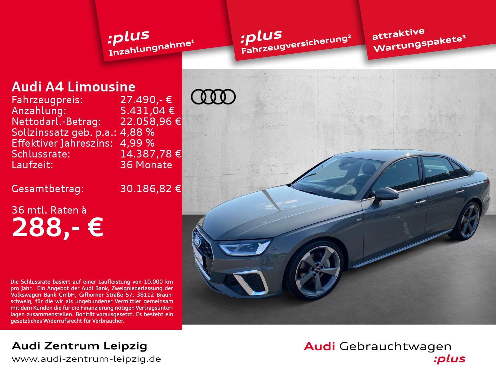 Audi A4 Limousine 40 TDI S line *Business*Tour*