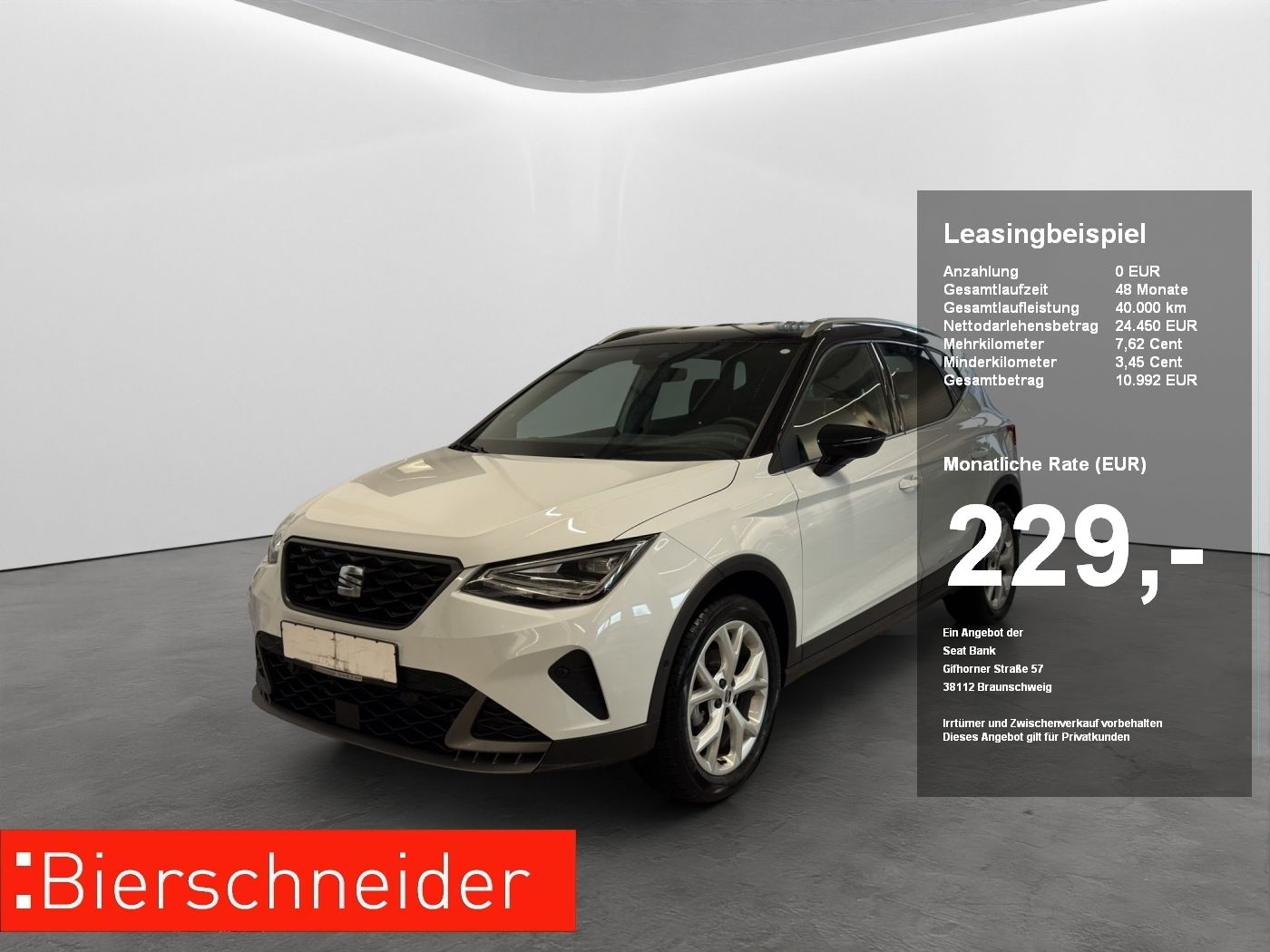 Seat Arona 1.0 TSI DSG FR LED NAVI ACC PARKASS KEYLES