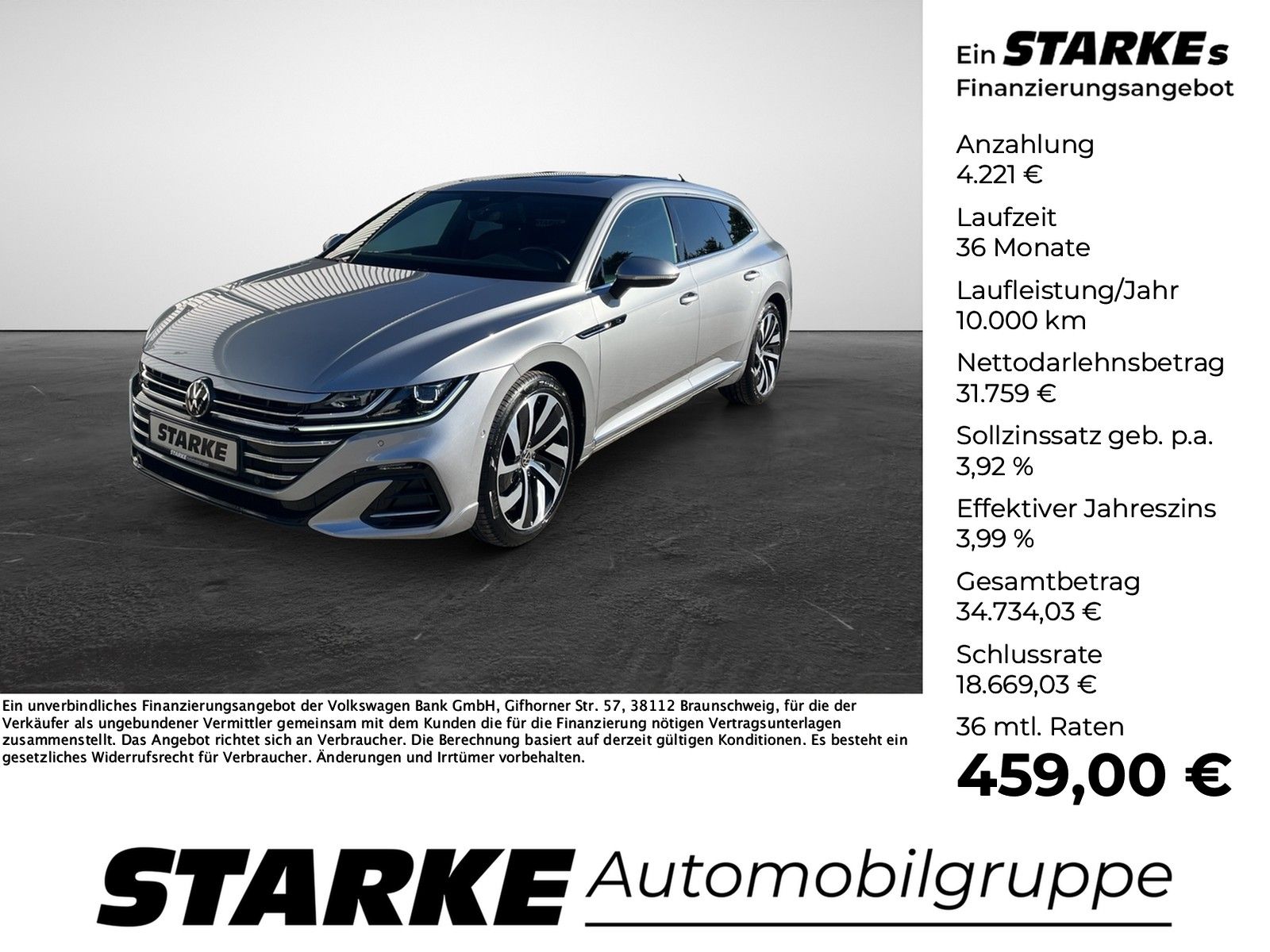 Volkswagen Arteon Shooting Brake 2.0 TSI DSG R-Line Panoda