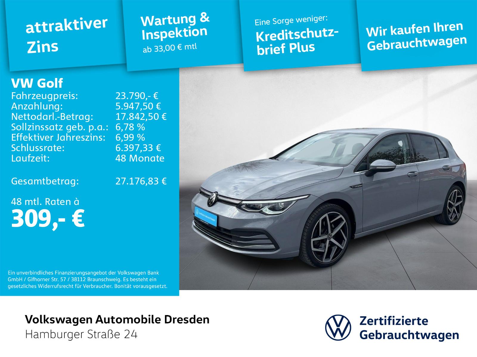 Volkswagen Golf VIII Style 1.5 eTSI DSG LED+ KAMERA TRAVEL