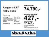 Ford Ranger MS-RT PHEV DoKa 4WD NAVI*ACC*PDC*360°*SHZ - Ford Ranger: Plug-In Hybrid, Geländewagen