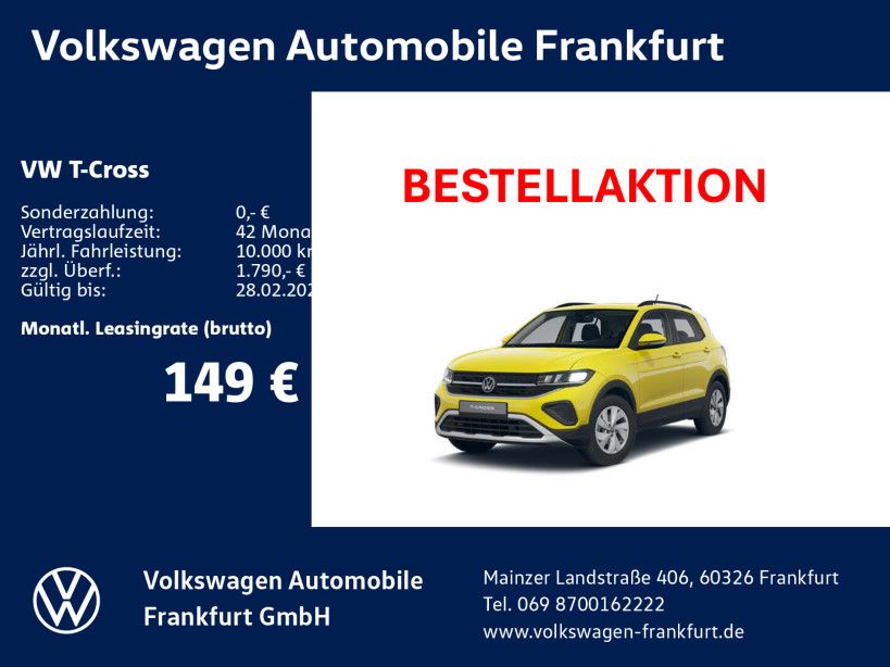 Volkswagen T-Cross Life 1.0 l TSI OPF 70 kW (95 PS) 5-Gang