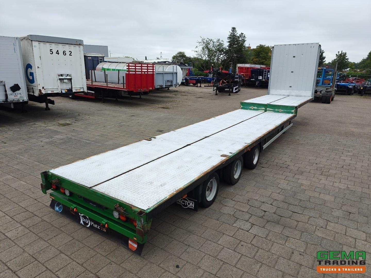 Pacton SXD3 Tieflader 13,6 m - Nachlaufachse - Elektris