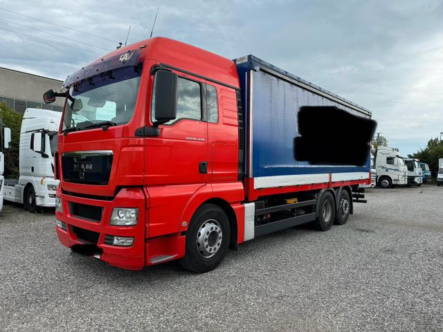 MAN 26-440 TGX 6X2  Pritsche + Plane  Retarder