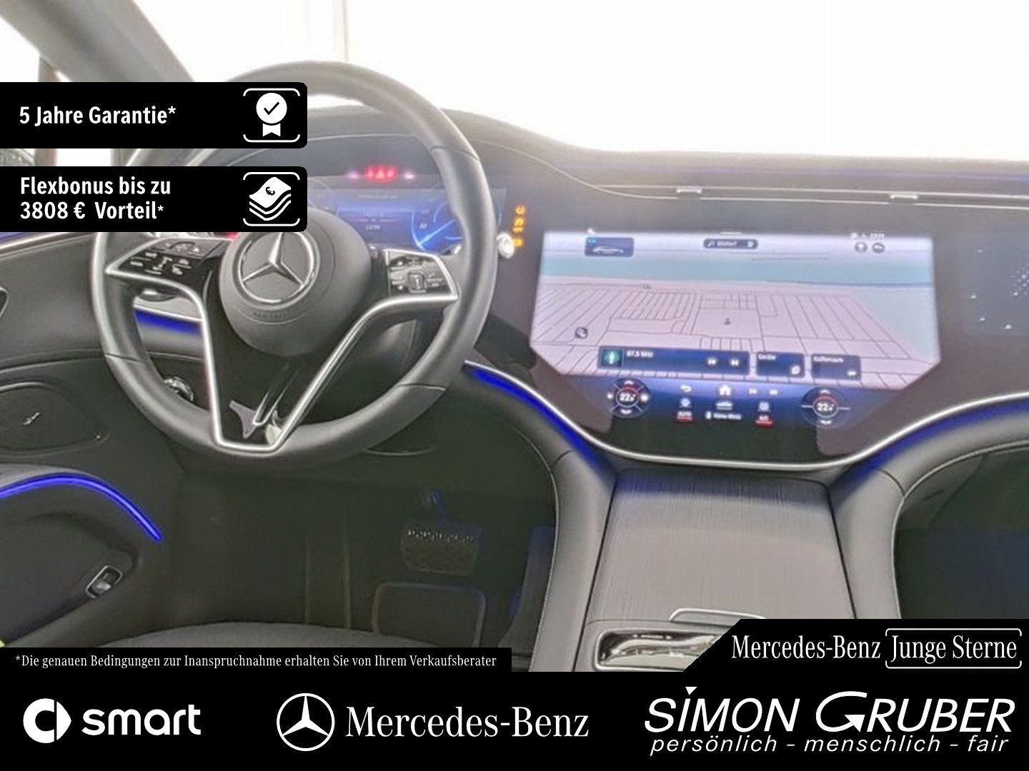 Fahrzeugabbildung Mercedes-Benz EQS 450+ Hyperscreen Sitzklima Mod 2025 118Kwh