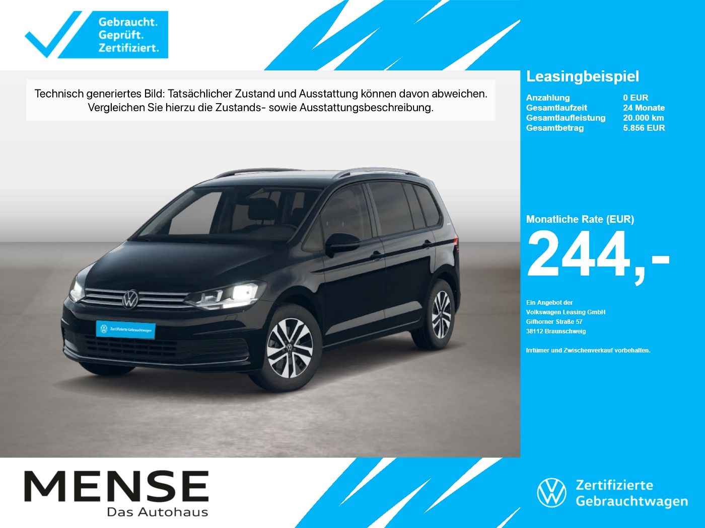 Volkswagen Touran 1.5 TSI Energy CarPlay ACC Navi VirtualCP