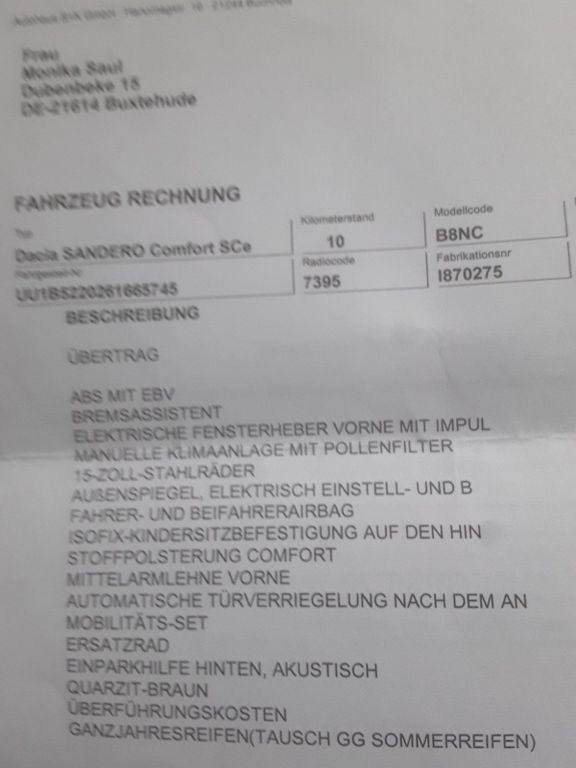 Image of Dacia Sandero