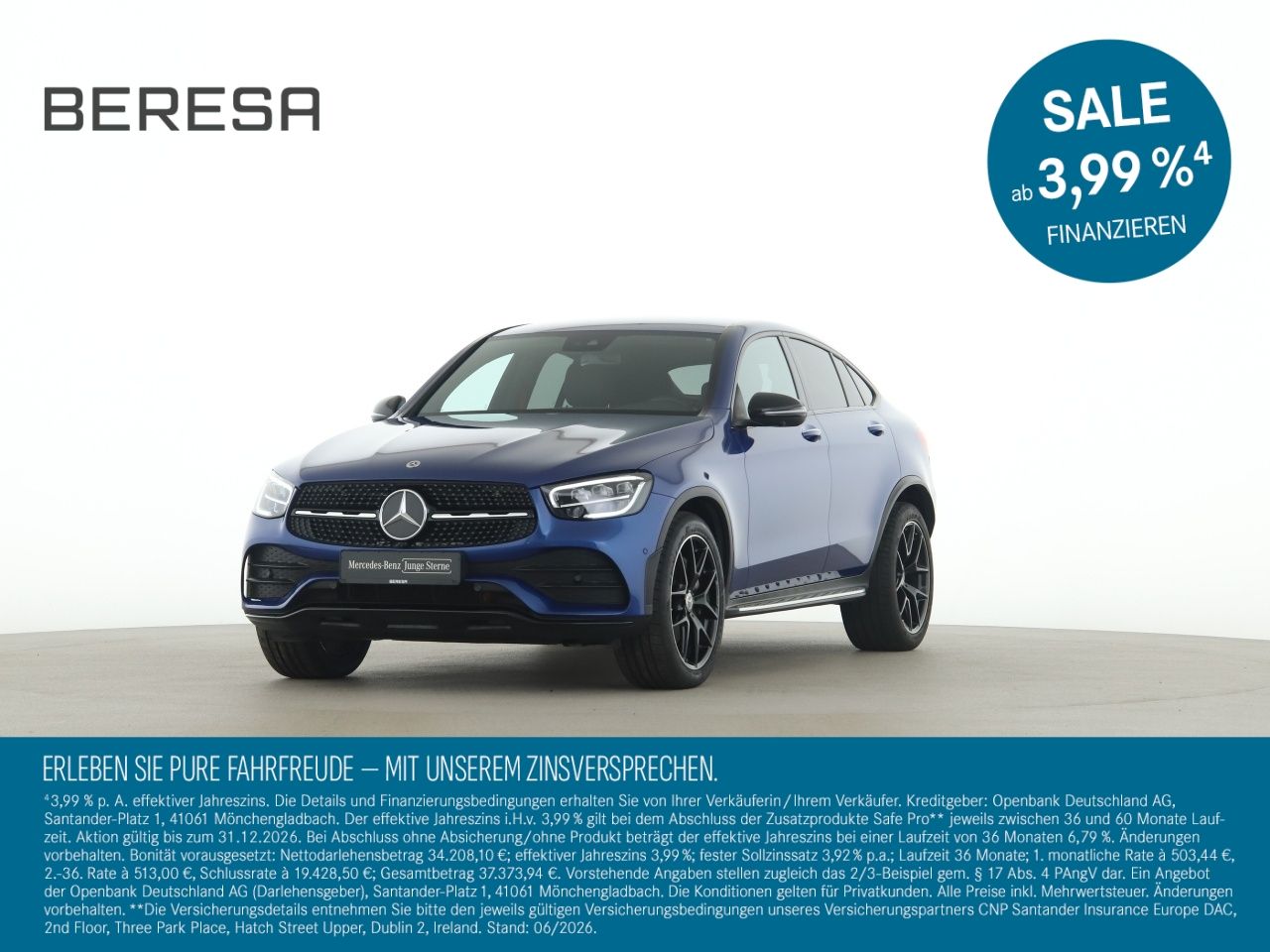 MERCEDES-BENZ GLC 400 d 4M Coupé AMG Night MBUX 360 Kamera LED