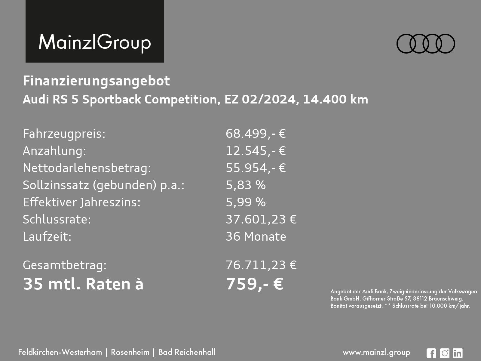Audi RS 5 Sportback Competition Pano Matrix 360° ACC foto 3