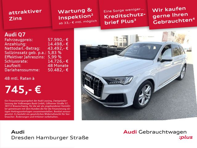 Audi Q7 55 TFSI e S line quat. Matrix Nachtsicht AHZV