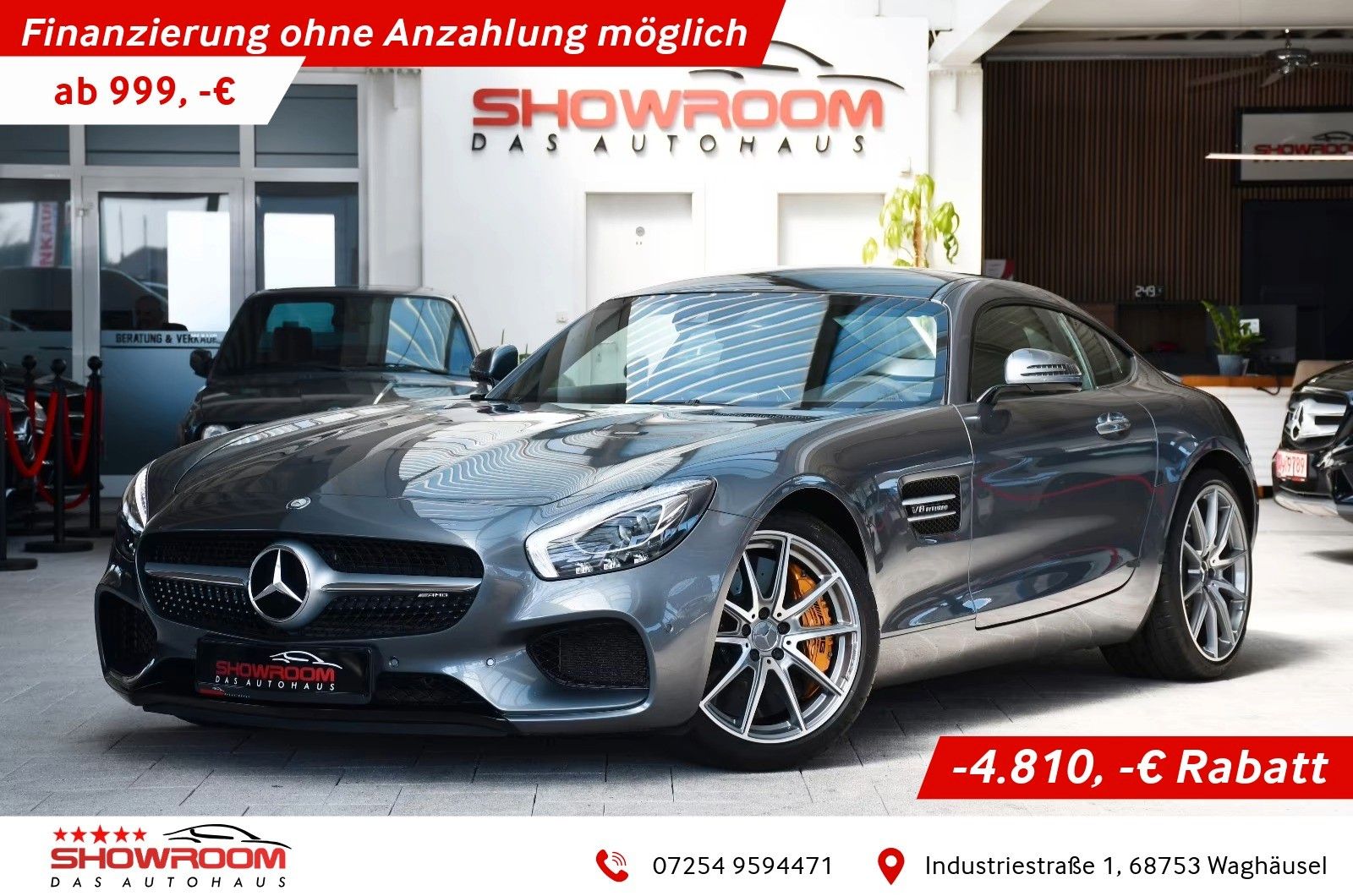 MERCEDES-BENZ AMG GT S Coupe Keramik Schale Performance DE-Fzg