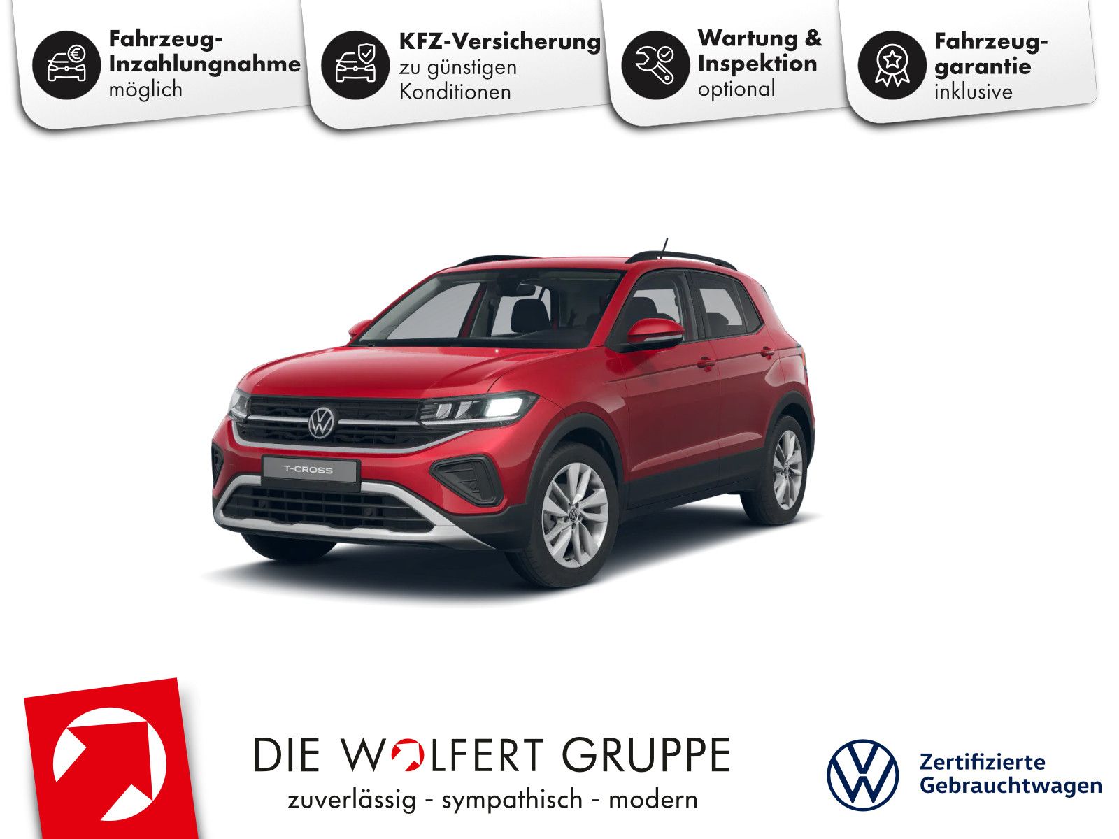 Volkswagen T-Cross Life 1.0 TSI NAVI LED ACC CARPLAY PDC