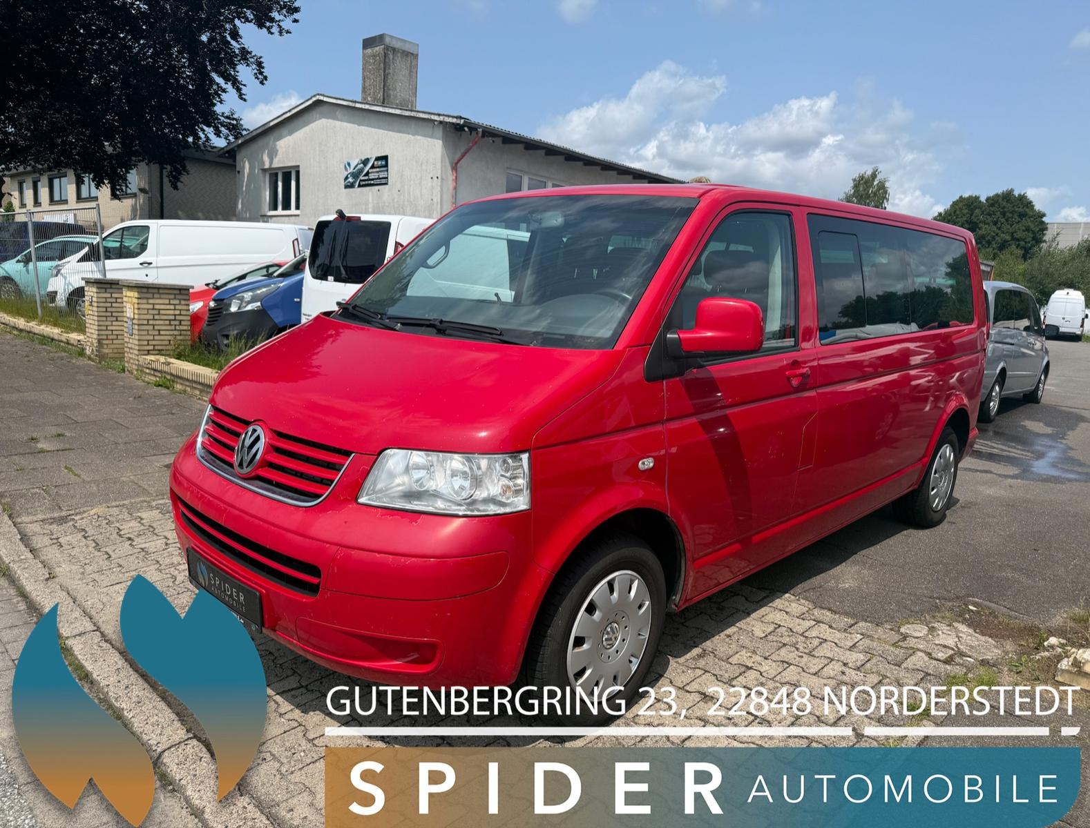 Volkswagen T5 Transporter Bus Caravelle lang 9 Sitzer AC