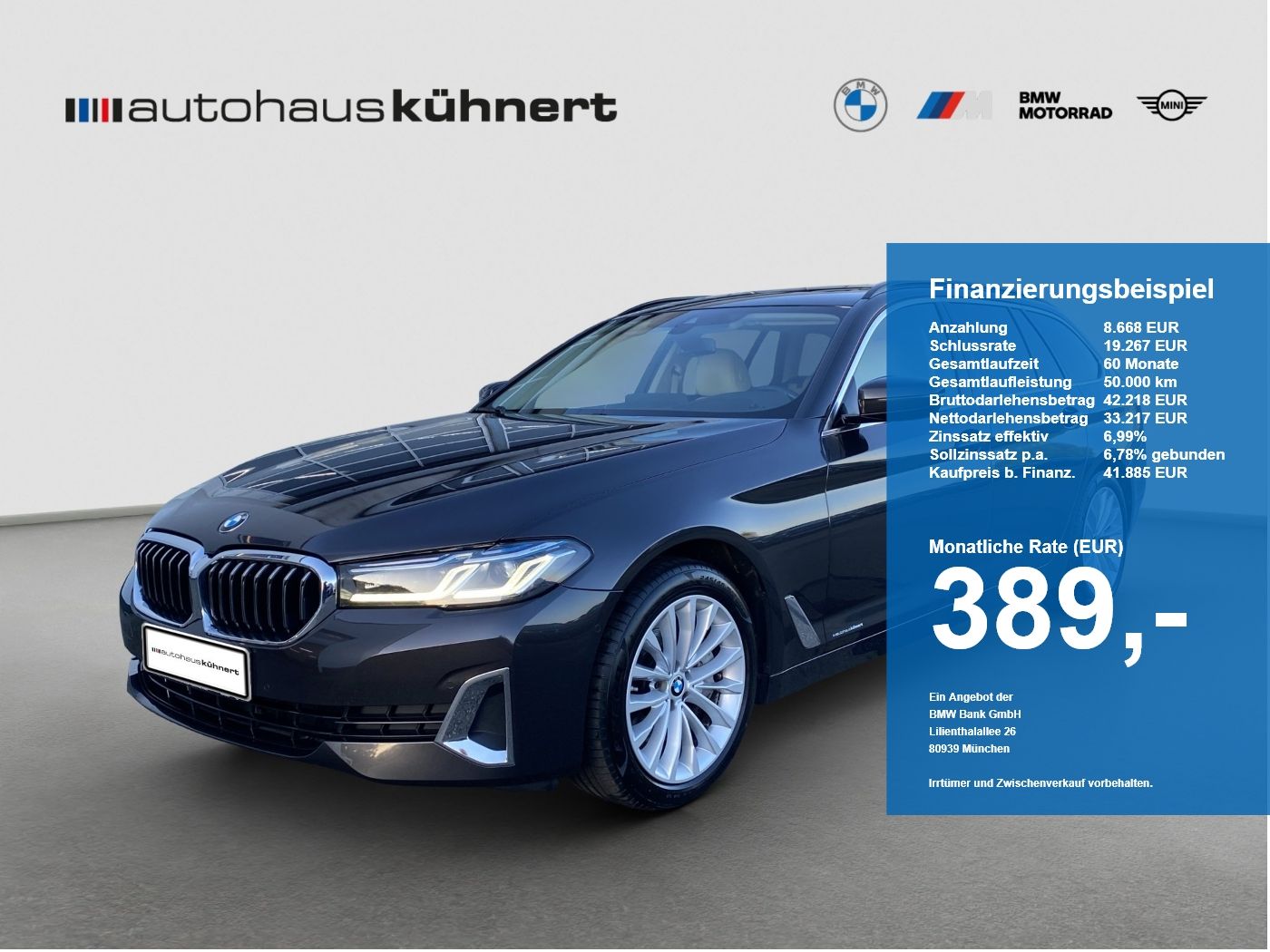 BMW 530d xDrive Touring Luxury Line Laser Luftfed. A foto 1