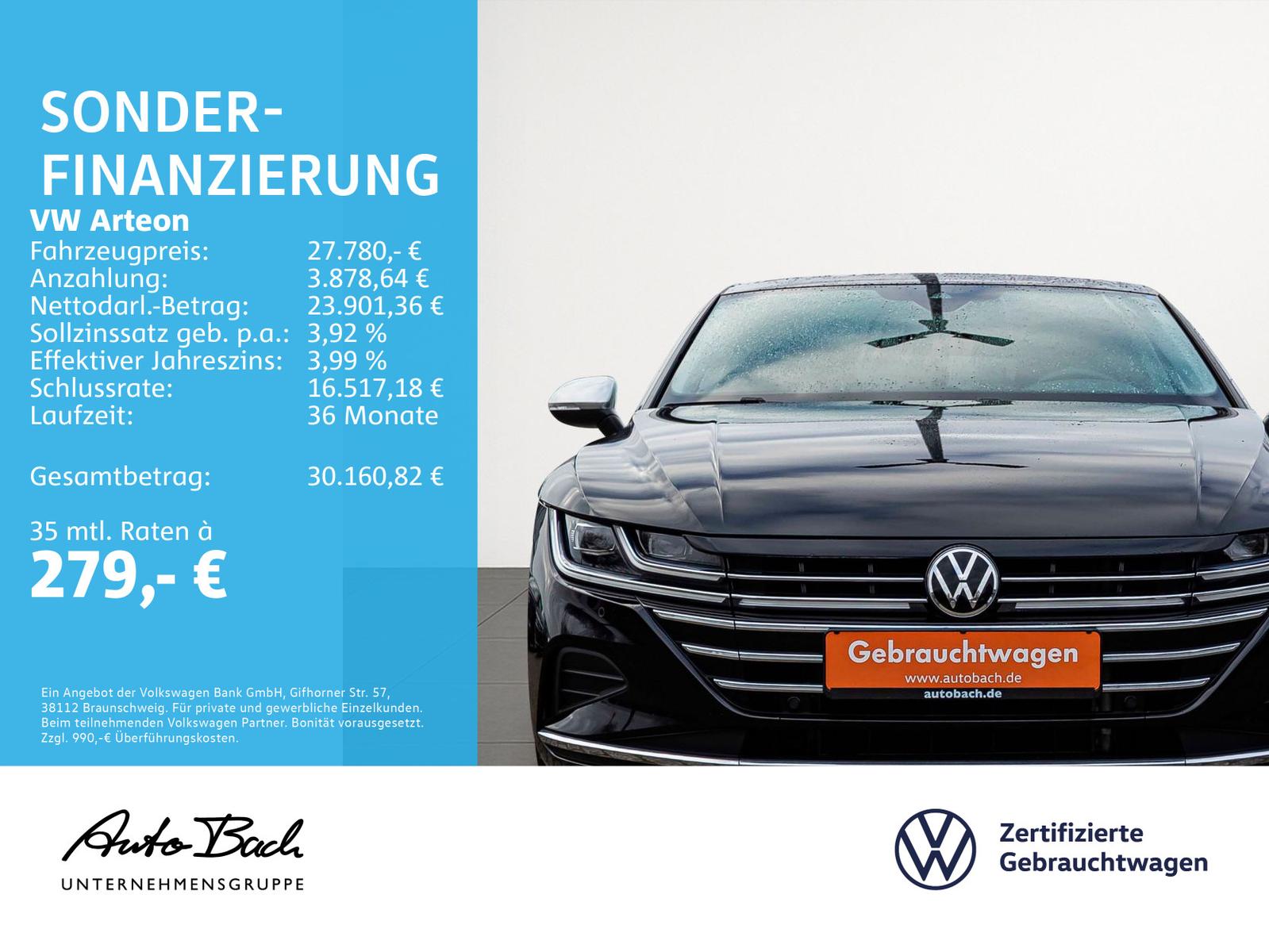 Volkswagen Arteon Elegance 2.0TSI DSG Navi LED Panorama ACC
