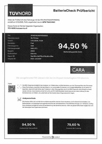 Fiat 500 e Cabrio La Prima 42kWh Navi+RFK+SHZ+LED+LM