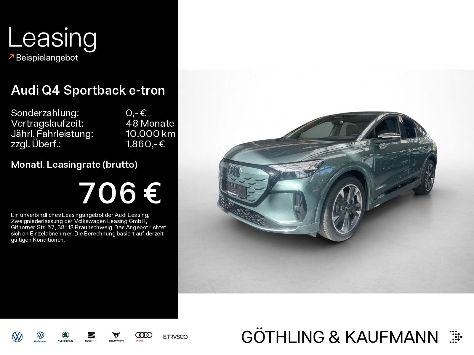 Audi Q4 Sportback e-tron quattro 220 kW*HUD*TechPro*M
