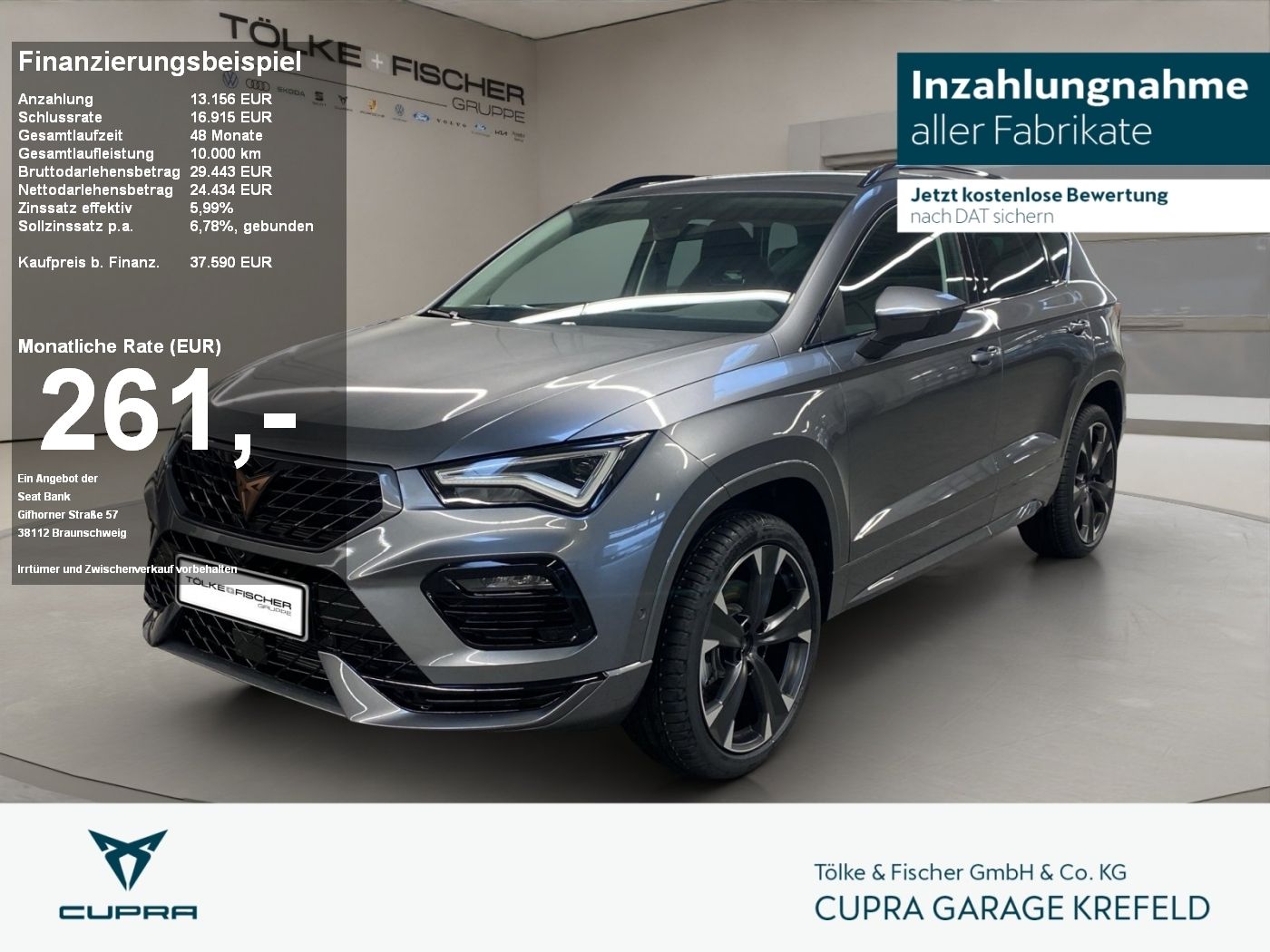 Cupra Ateca 1.5 TSI ACC AUT Kam. Navi Sportp. Virtual