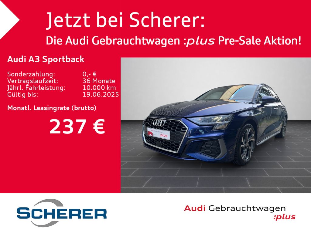 Audi A3 Sportback S line/30 TFSI/ S tronic/Navi