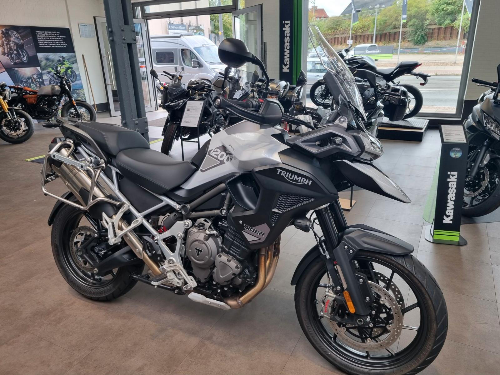 Triumph Tiger 1200 GT Pro Aktion Kurvenausgang