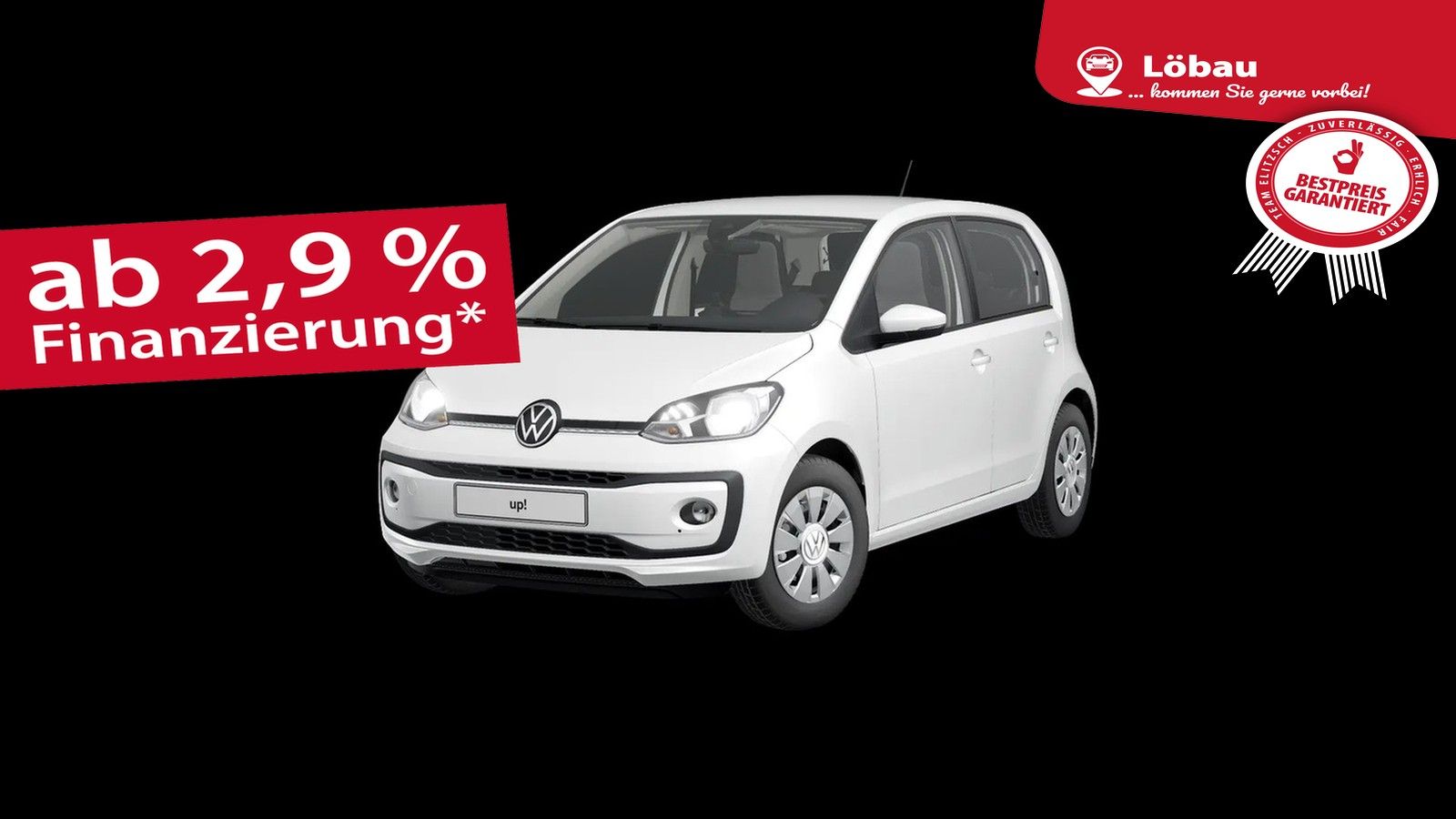 Fahrzeugabbildung Volkswagen up! 1.0 Klima RFK DAB SHZ Tempomat
